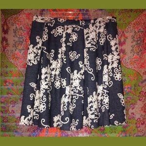 Soprano Blue Pleated Midi Skirt